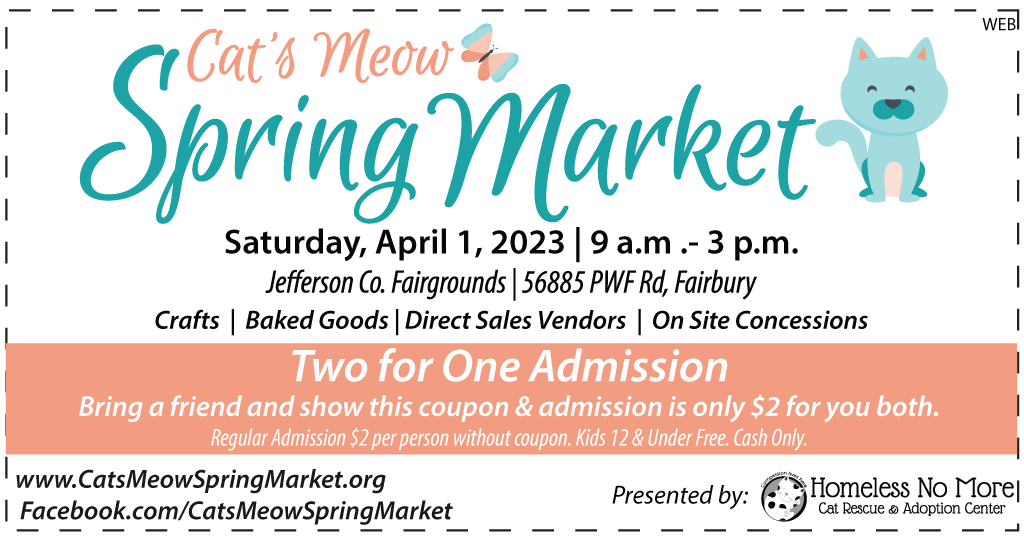 Save on Admission for Cat's Meow Spring Market When you Bring a Friend